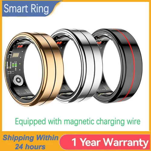 Anillo inteligente R04 2025, nuevos modos deportivos múltiples para hombres y mujeres, temperatura corporal, HRV, Monitor de salud y sueño, anillo deportivo de acero inoxidable