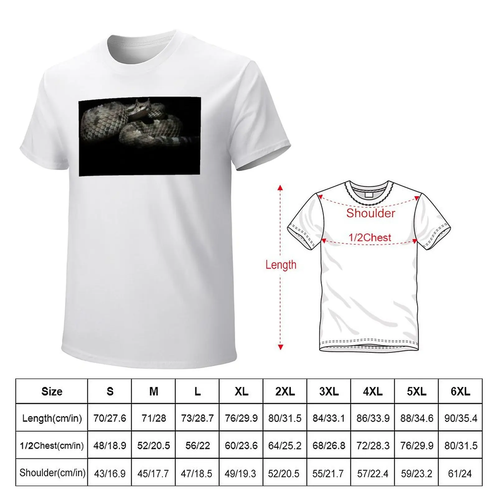 Sidewinder Rattlesnake T-Shirt blanks korean fashion t shirt for men