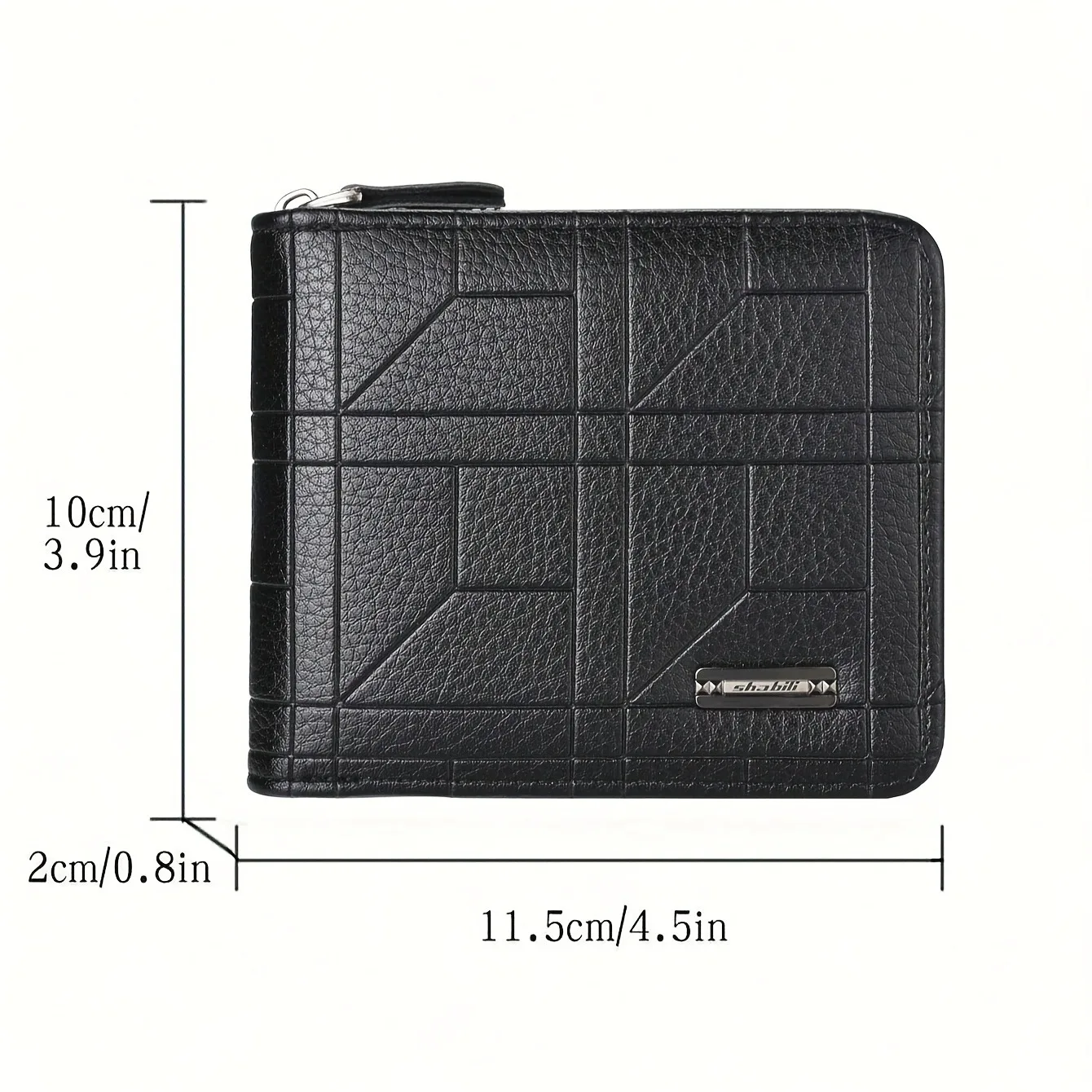 PU printed men's wallet, new line checkered wallet, men's birthday gift