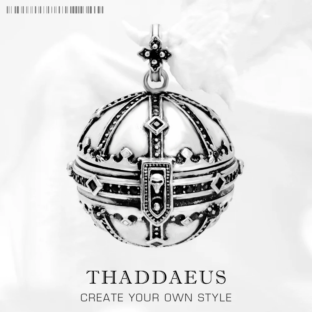

Pendant Kingdom Of Dreams Orb Brand Jewelry Europe Accessories 925 Sterling Silver Rebel Vintage Gift For Women & Men