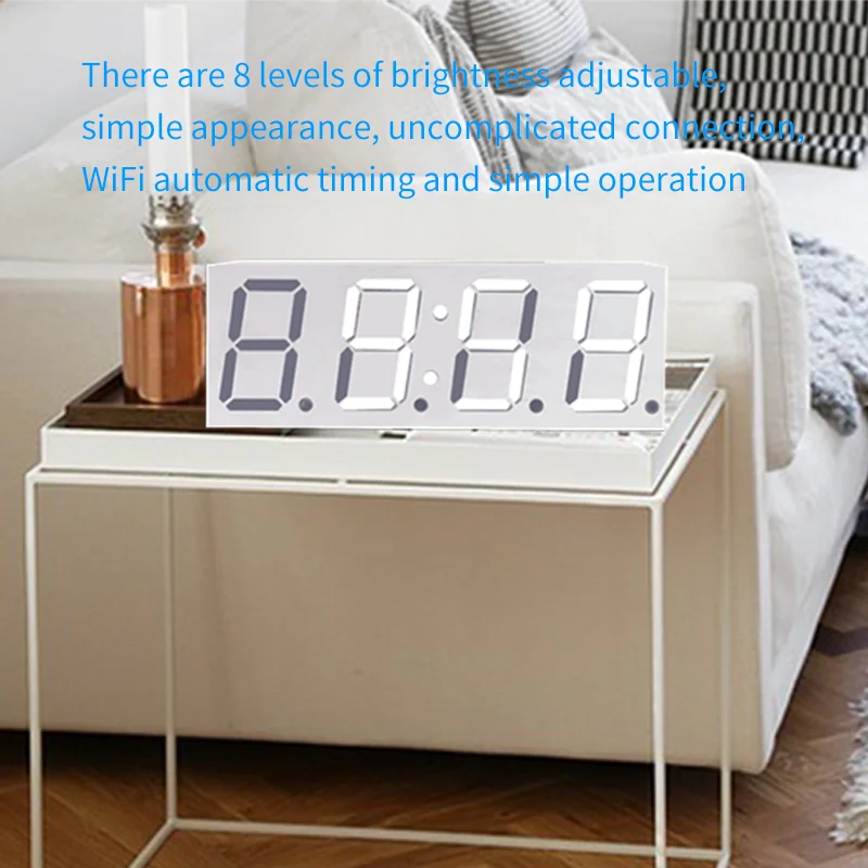 Modulo orologio WiFi tubo digitale orologio automatico da 0.8 pollici orologio elettronico digitale fai da te