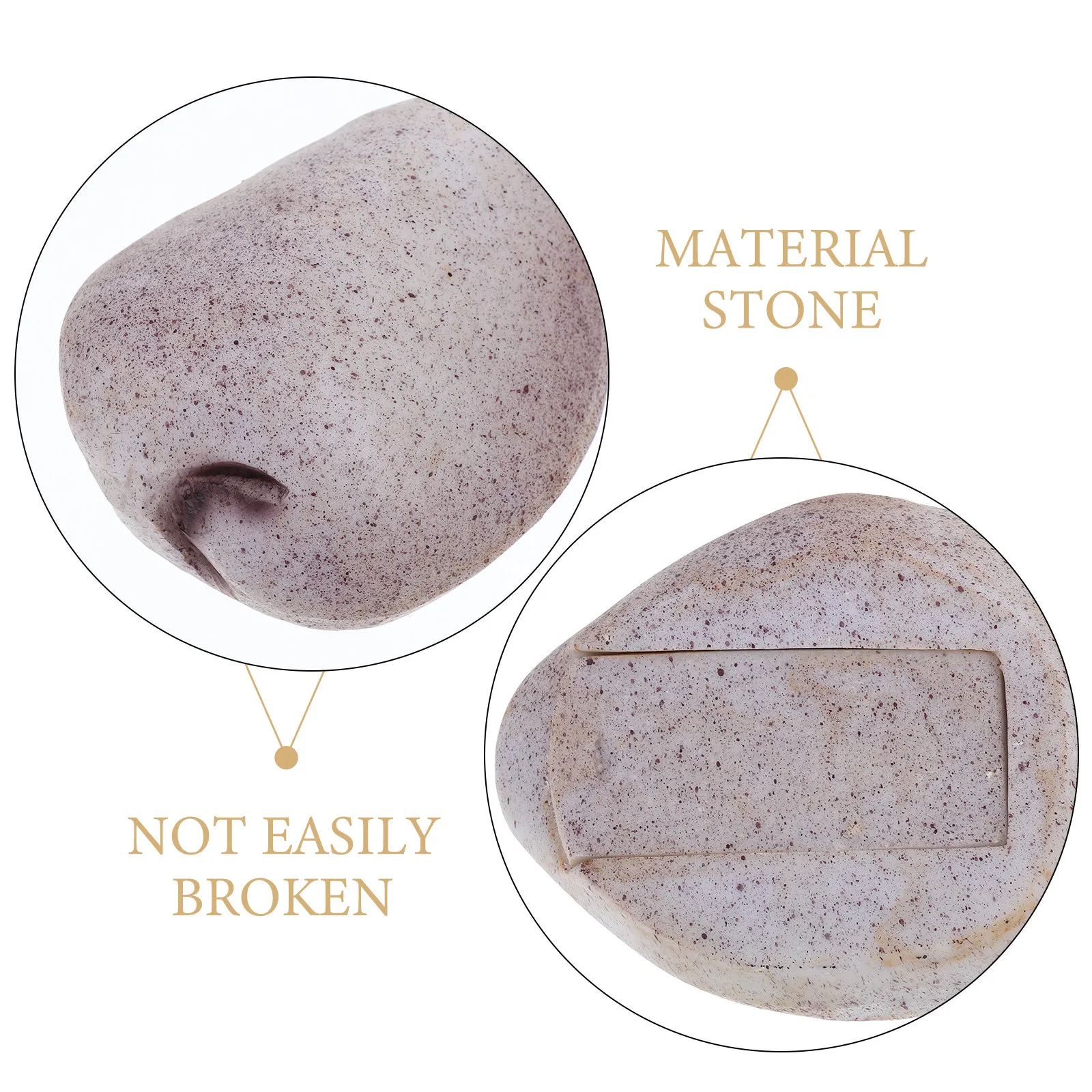 Outdoor Key Safe Box For Storage Fall Outdoor Decor Faux Stone Hider Resin Construction Realistic Natural