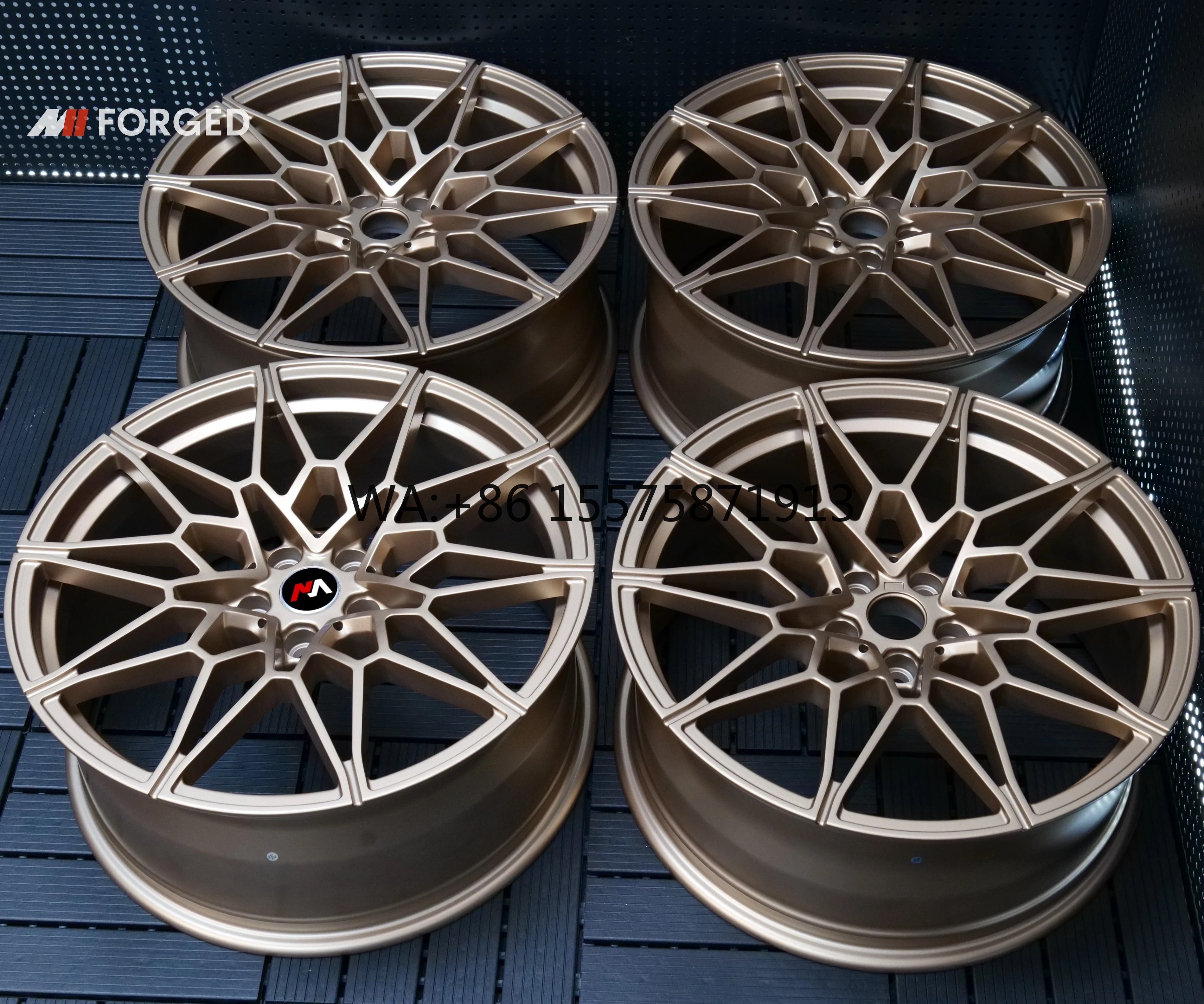 

For Forged Gold Bronze 826M Wheels 5x120 5x112 for M2 F80 F90 E46 E92 M3 M4 F30 G20 G30 G80 330i 340i M340i 540i M550i