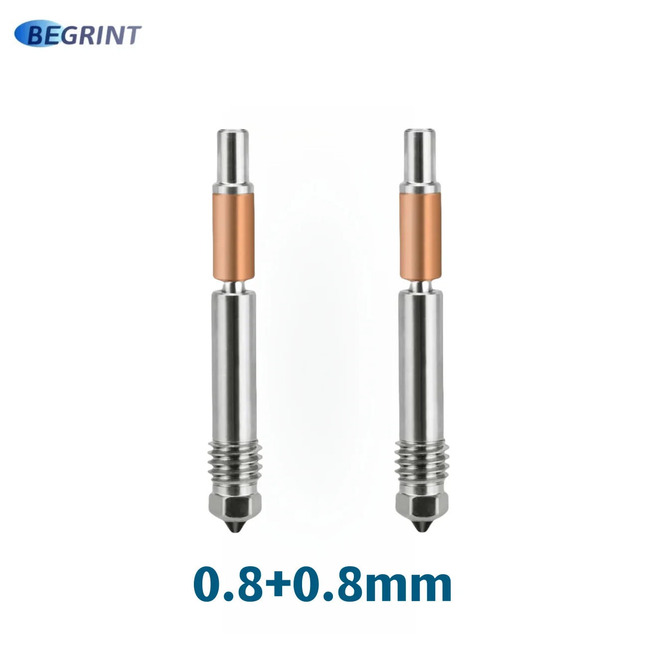 BEGRINT Hotend Upgrade TZ V6 3.0 Hot-End-Keramikheizung Einteilige Düse aus gehärtetem Stahl für Ender 3 Ender 3 V2 Ender 3 Pro VORON 2.4 6