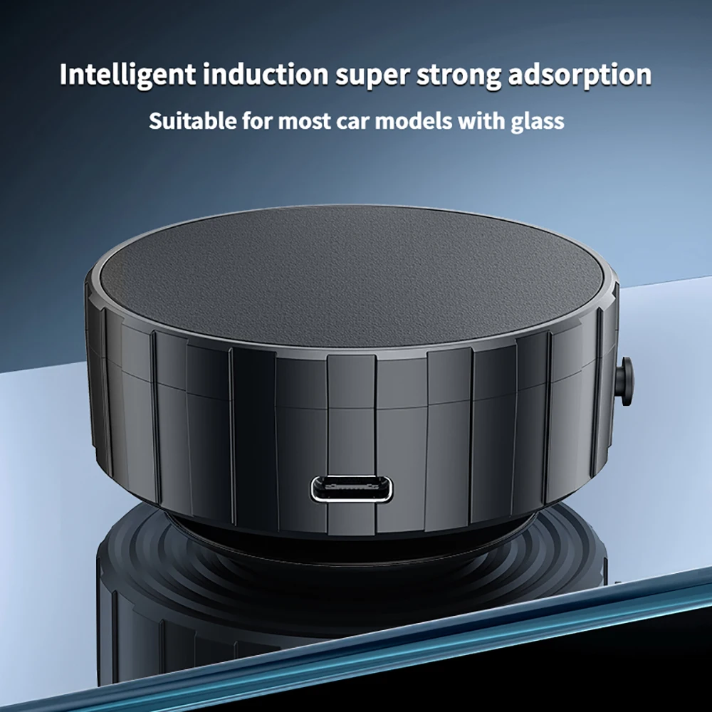 Intelligent Mobile Phone Holder Magnetic Vacuum Adsorption Car Bracket Universal 360° Rotation Double-Sided Adsorption Mount