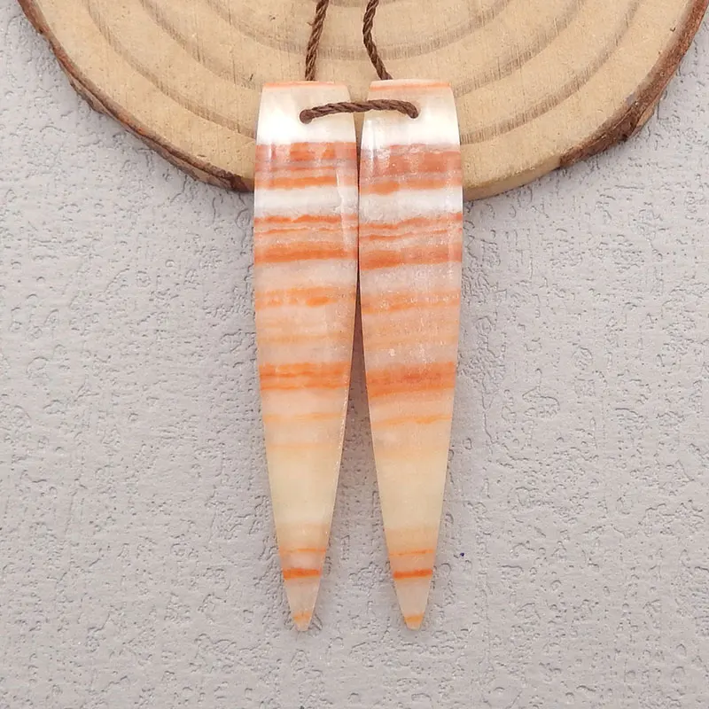 Natural Pork Stone Earring Beads for Women, Gemstone Earrings Set Wholesale for Jewelry Making