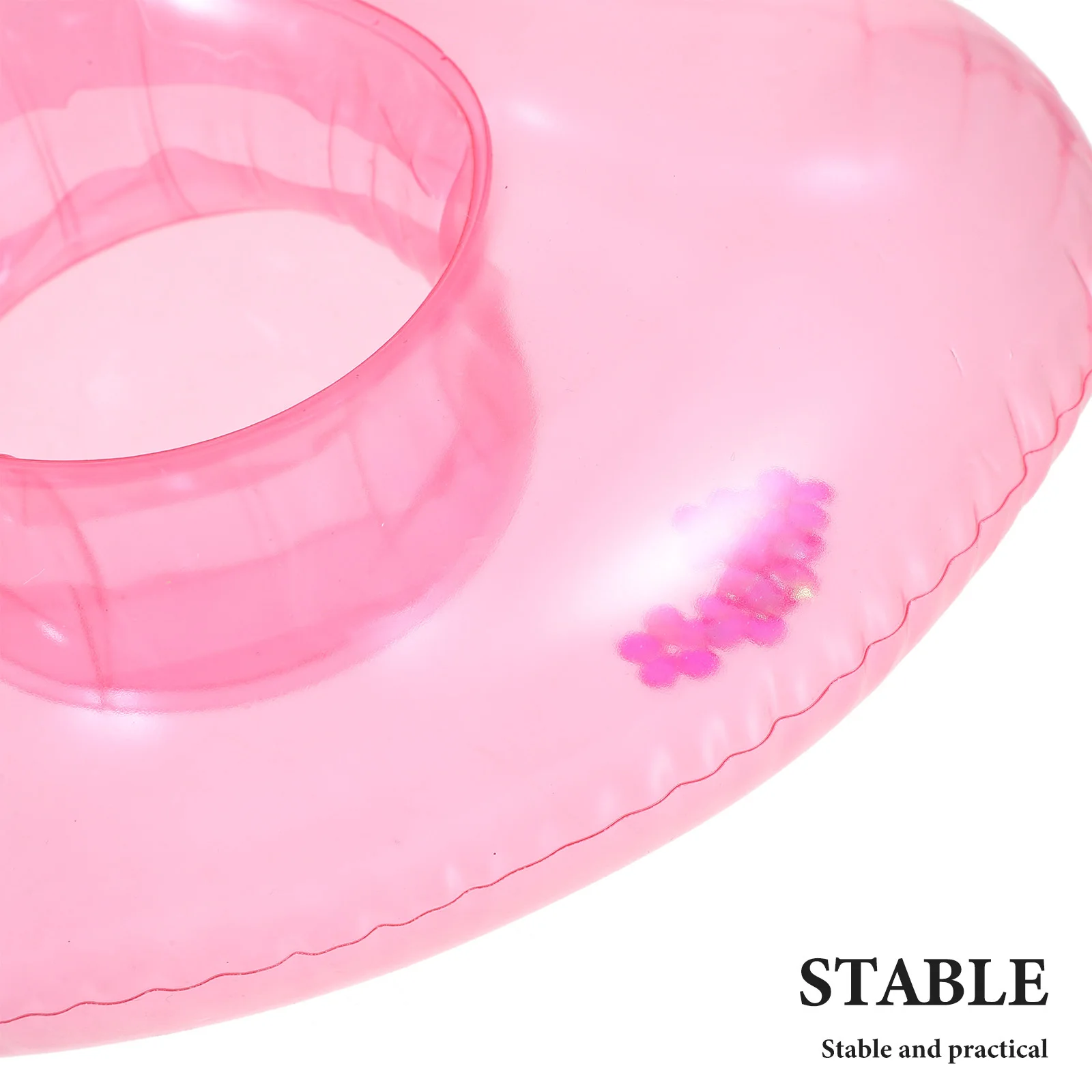 4 stuks duurzame hartvorm opblaasbare drijvende bekerhouder voor strand zwembad zomerfeest drijvende bekerhouder