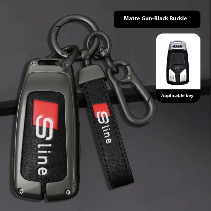 

Car Zinc Alloy Leather Car Key Cover Case For Audi ABT A1 A2 A3 A4 A5 A6 A7 A8 Q2 Q3 Q4 Q5 Q7 Q8 TT RS3 RS4 RS5 RS6 S3 S4 S line