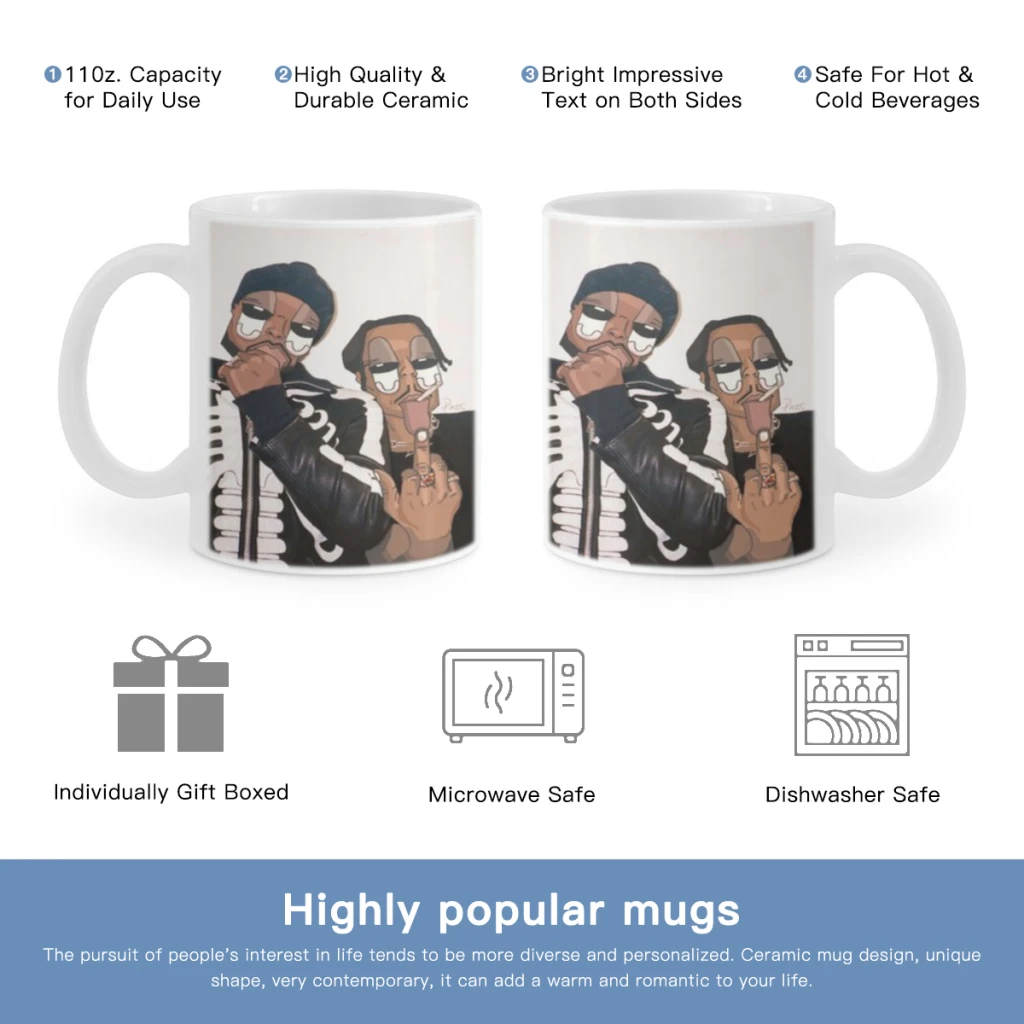 

Rapper A-Asaps R-Rockys Classic Vintage Free shipping Mug 11oz Ceramic Coffee Mug Friends Birthday Gift Mug