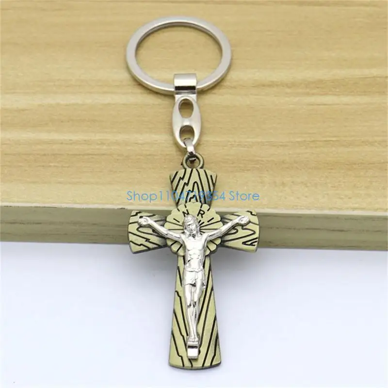 0XLD Keychains Rings Religious KeyChains For DIY