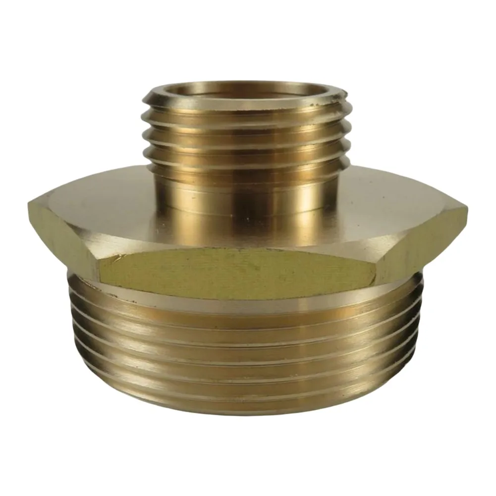 2025 محول خرطوم نحاسي عالي التحمل 3/4 "GHT إلى 1-1/2" NPT ذكر مقرنة توصيل سريعة لمشاريع سقي المنزل والحديقة