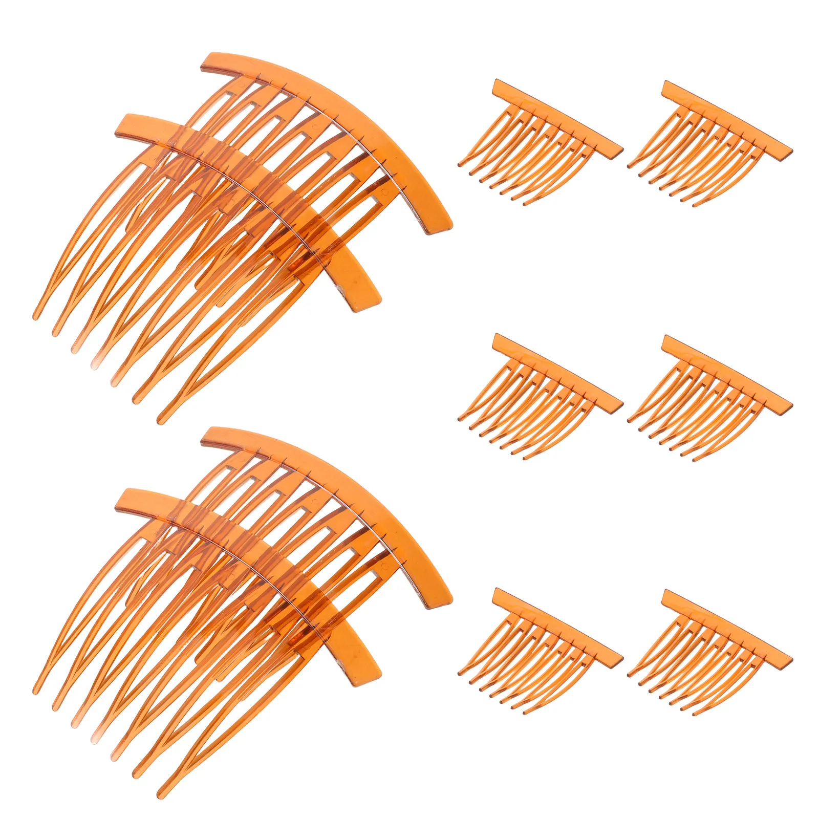 20Pcs French Side Comb Plastic 7 Tooth Strong Hold No Slip Hair Insert Comb for Bangs Styling Updos Chignon Bun DIY Hair Side