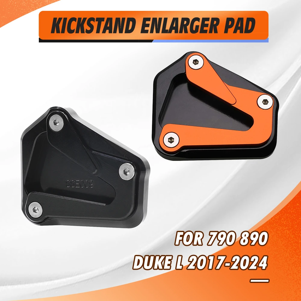 

For 790 890 Duke L 2017 2018 2019 2020-2021-2022-2023 2024 Motorcycle CNC Kickstand Foot Side Stand Extension Pad Support Plate