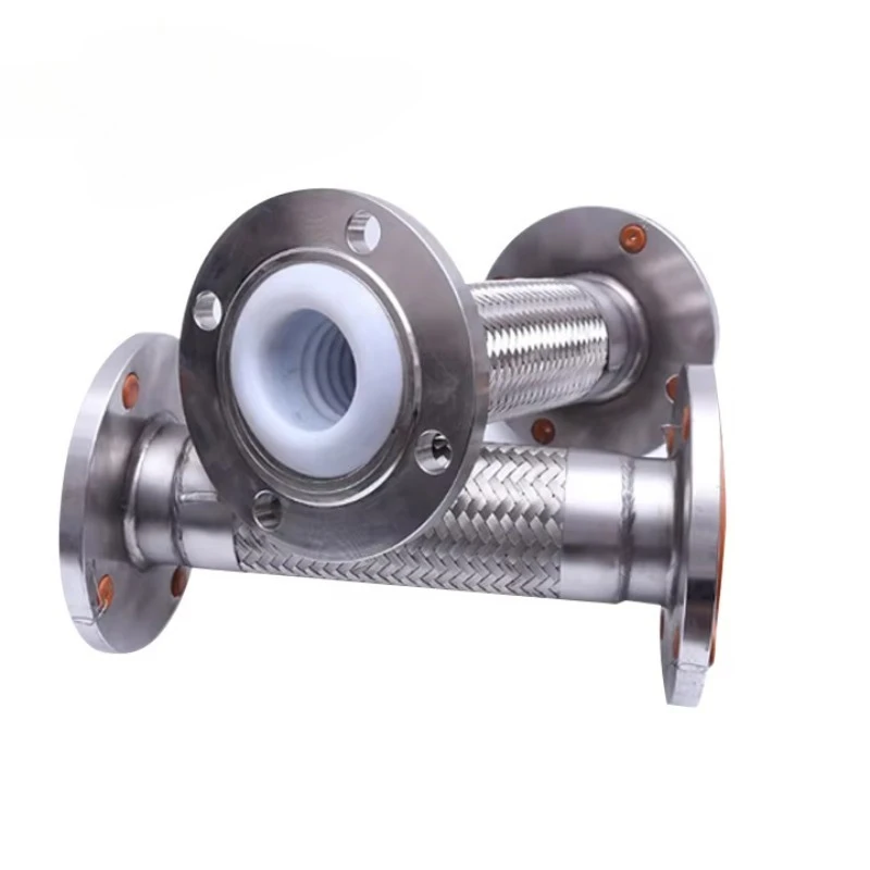 

Industry Lined PTFE Metal Braided Hose High Temperature Resistant PTFE Corrugated Pipe Custom Cutting Moulding Available