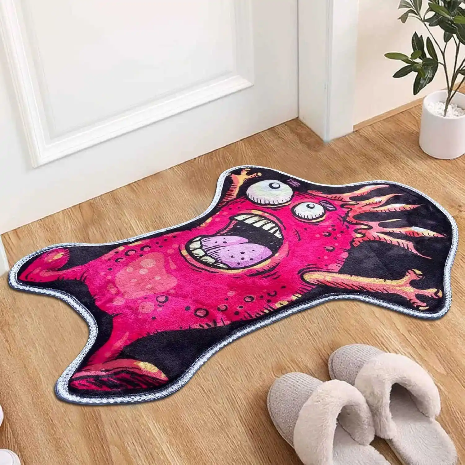 Tapete de veludo cristal loween tapete decorativo quarto mesa chá sala estar piso cobrindo listra dos desenhos animados tamanho grande