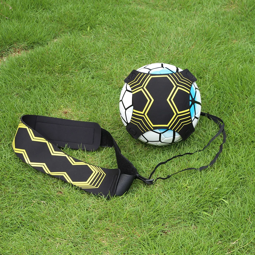 Football Kick Trainer Adjustable Trainer Elastic Belt Nylon Cloth Soccer Trainer Solo Belt Elastic Auxiliary Fitness Equipment