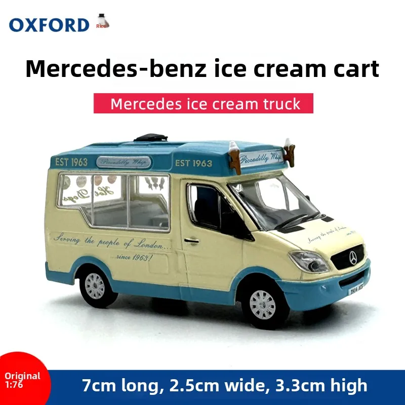 

Литой под давлением OXFORD масштаб 1:76 BENZ Мороженое Модель автомобиля Коллекционная игрушка Подарок Сувенир Дисплей Орнамент