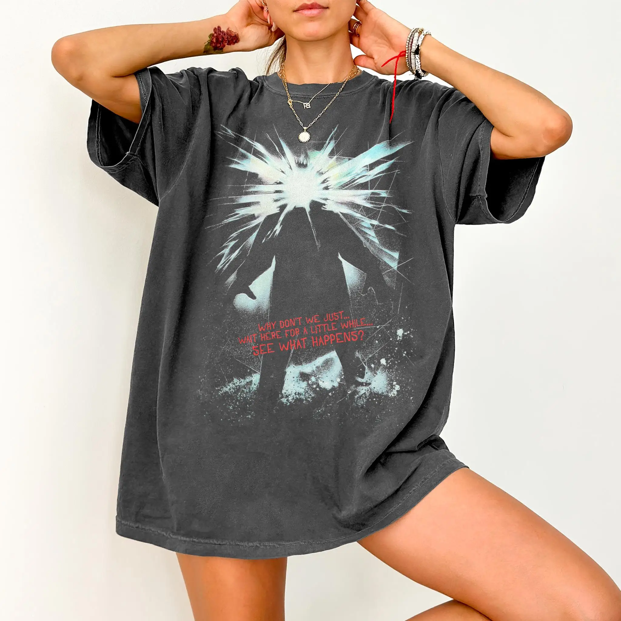 2026 Summer Women's Vintage The Thing Horror  T-Shirt Unisex Cotton and Breathable Short Sleeve Oversized Loose Casual