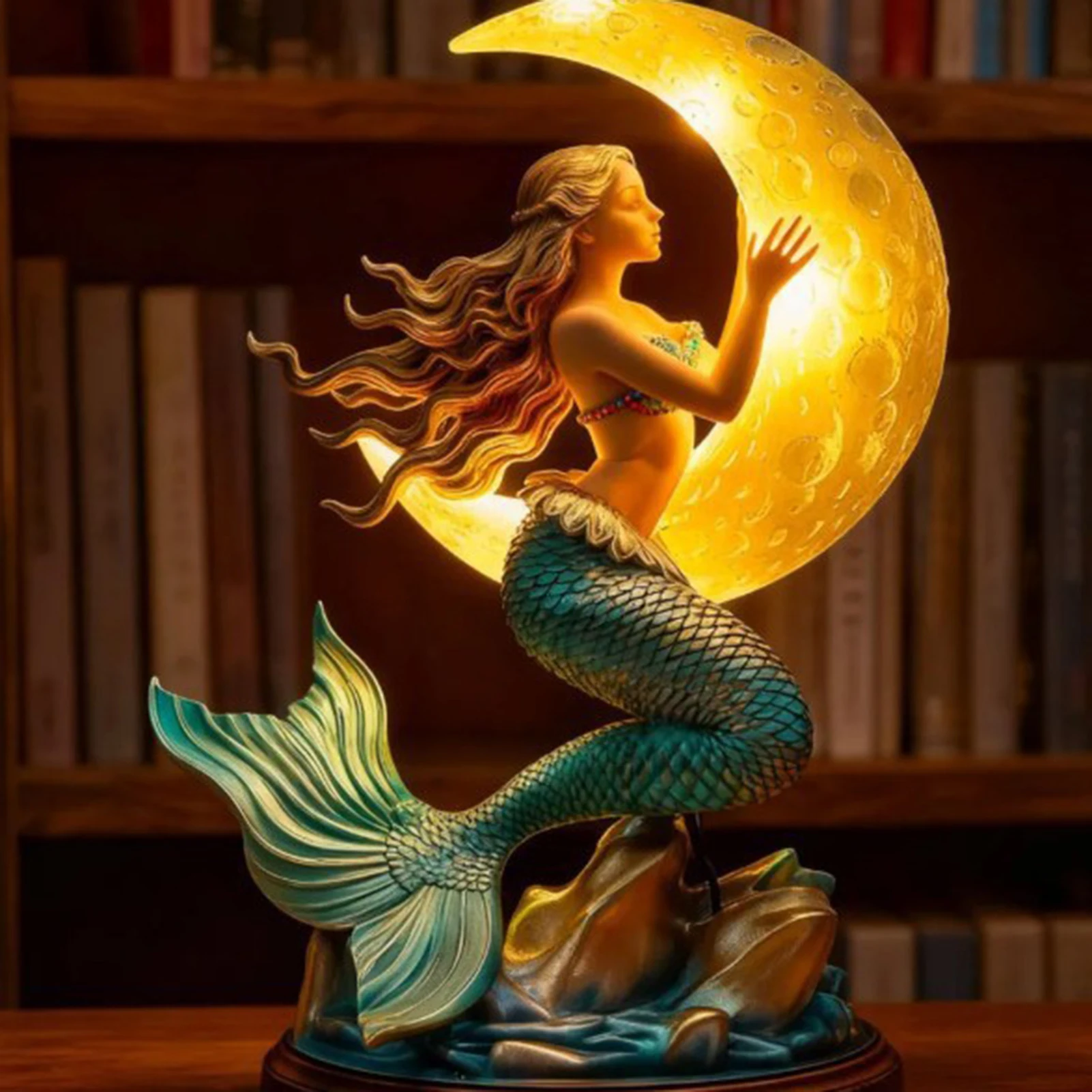 Moonlight Mermaid Night Light  - Desk Setup Lamp 评论和价格