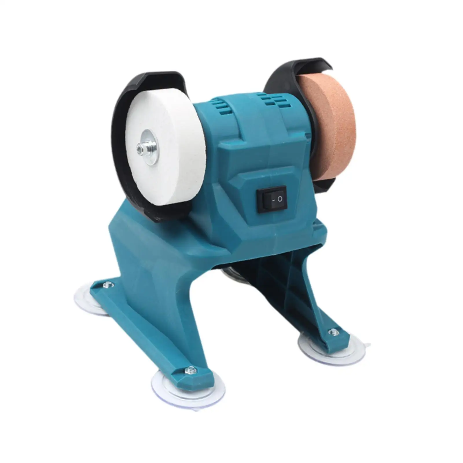 Mini Bench Grinder Multifunction Benchtop Sander Double Wheel Grinding Machine for Edge Polishing Wood Carving Metalworking Home