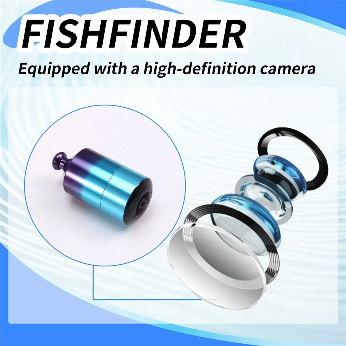 

Эхолот, визуальный якорь, камера для рыбы, камера для подводной рыбалки, камера ночного видения, глубокая вода-BCBW