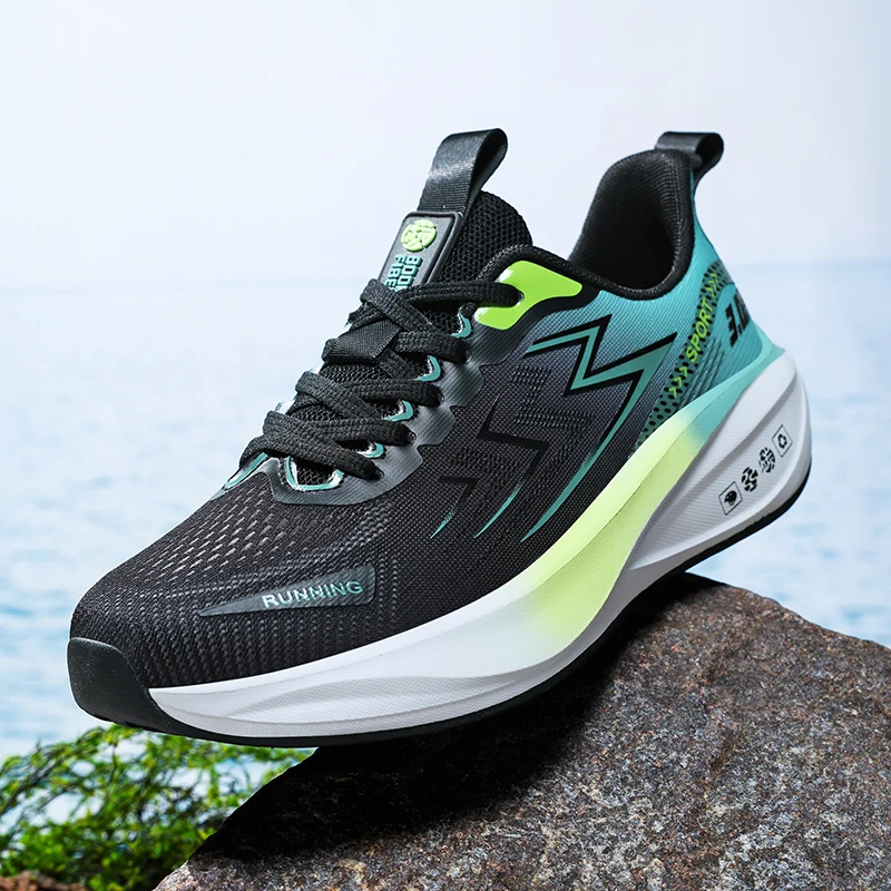 

Lovers breathable light casual sports shoes four season new soft sole non-slip outdoor men's running shoes student test sneakers