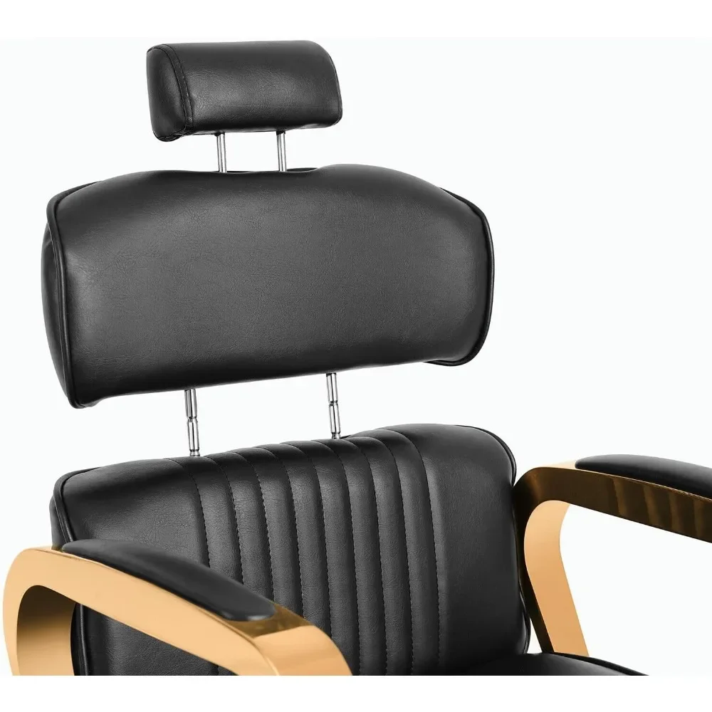 XMSJ Barber Chair, 360 Degree Swivel, Reclining Hydraulic Chairs, Heavy Duty Reclining Salon Chairs, Shampoo Salon Chair