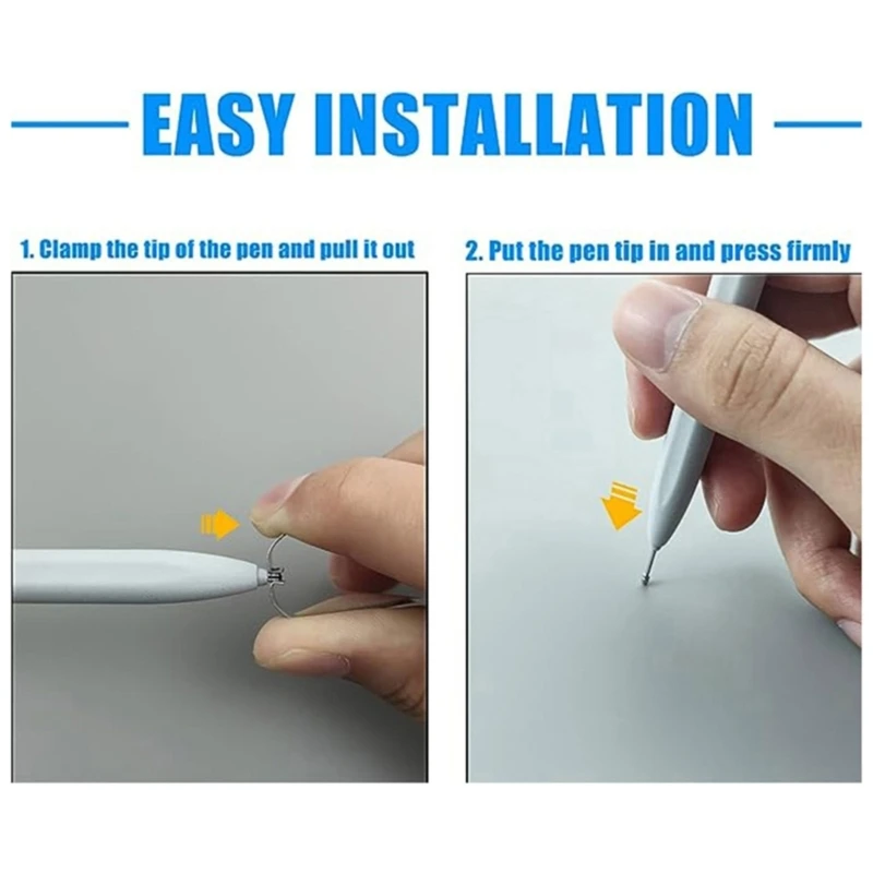 2 шт. гладкие металлические вставки для ручек с удобным карманным зажимом для замечательных стилусов для письма