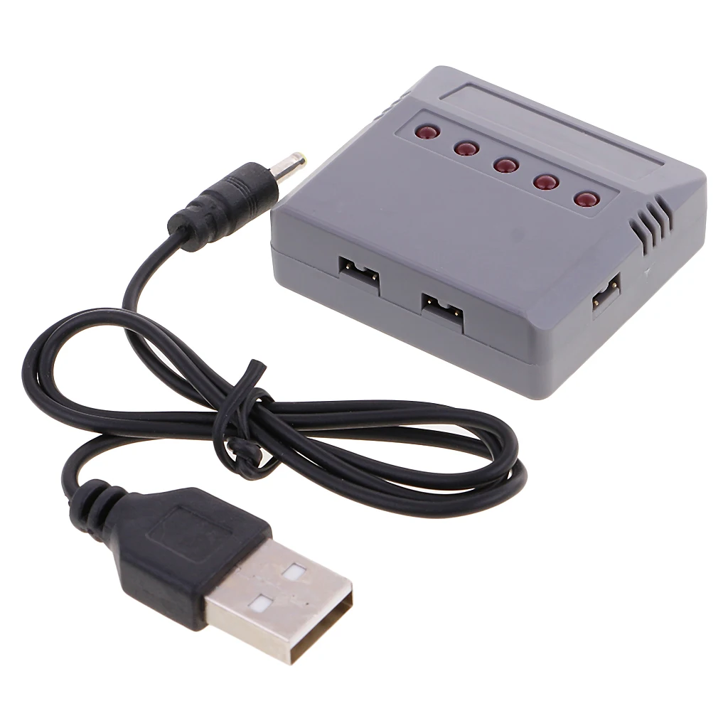 Universal Lipo Cell USB Charger Adapter 5 in 1 Fast Charging Accessory for Drone Syma X5HC X5HW Quadcopter Battery
