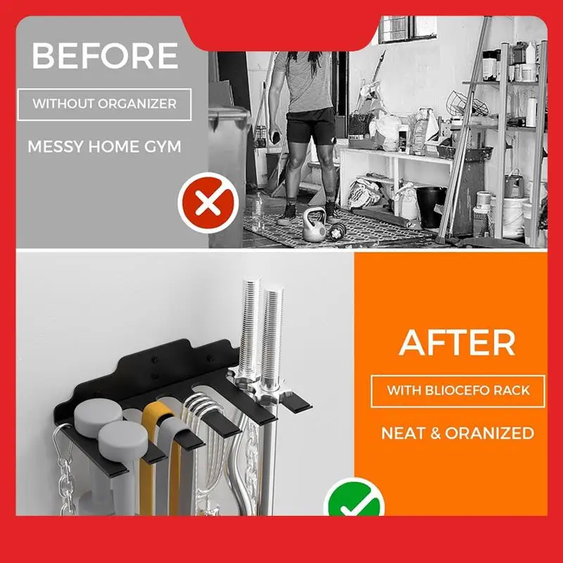 Barbell Hanger,Garage Gym Bar Wall Rack,Vertical Barbell Mount Rack,Commercial Or Home Gym Accessory