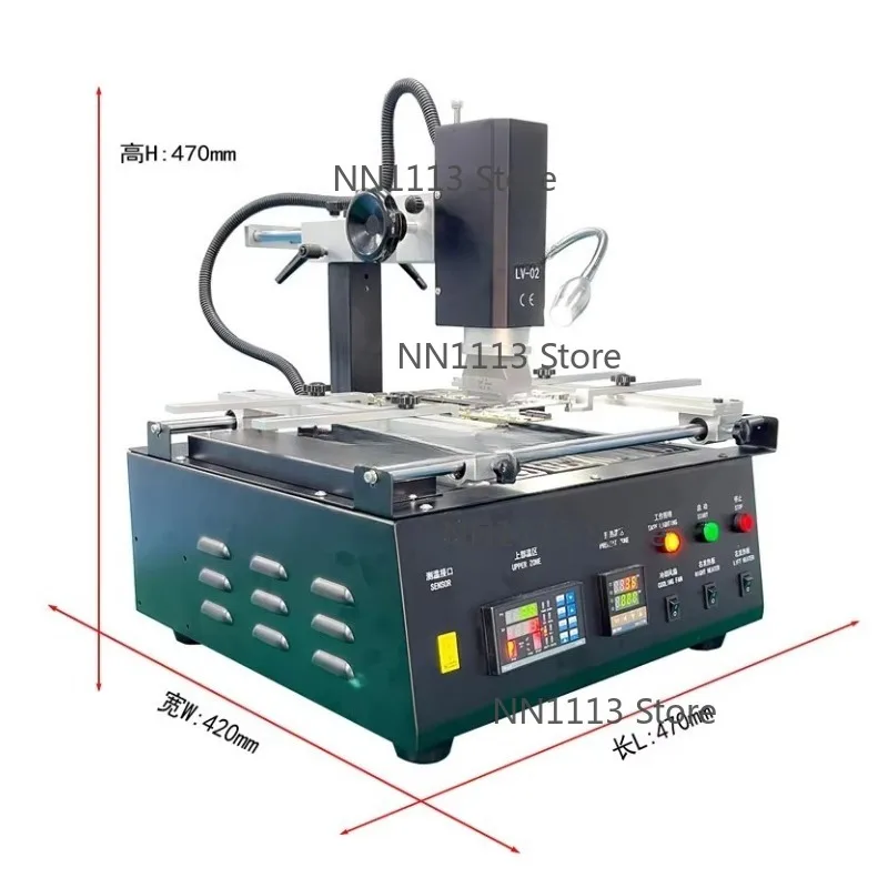 LV-02 Preheat Station High Power PCB Preheater with Digital PID Control Heating Plate for BGA Rework And Desoldering