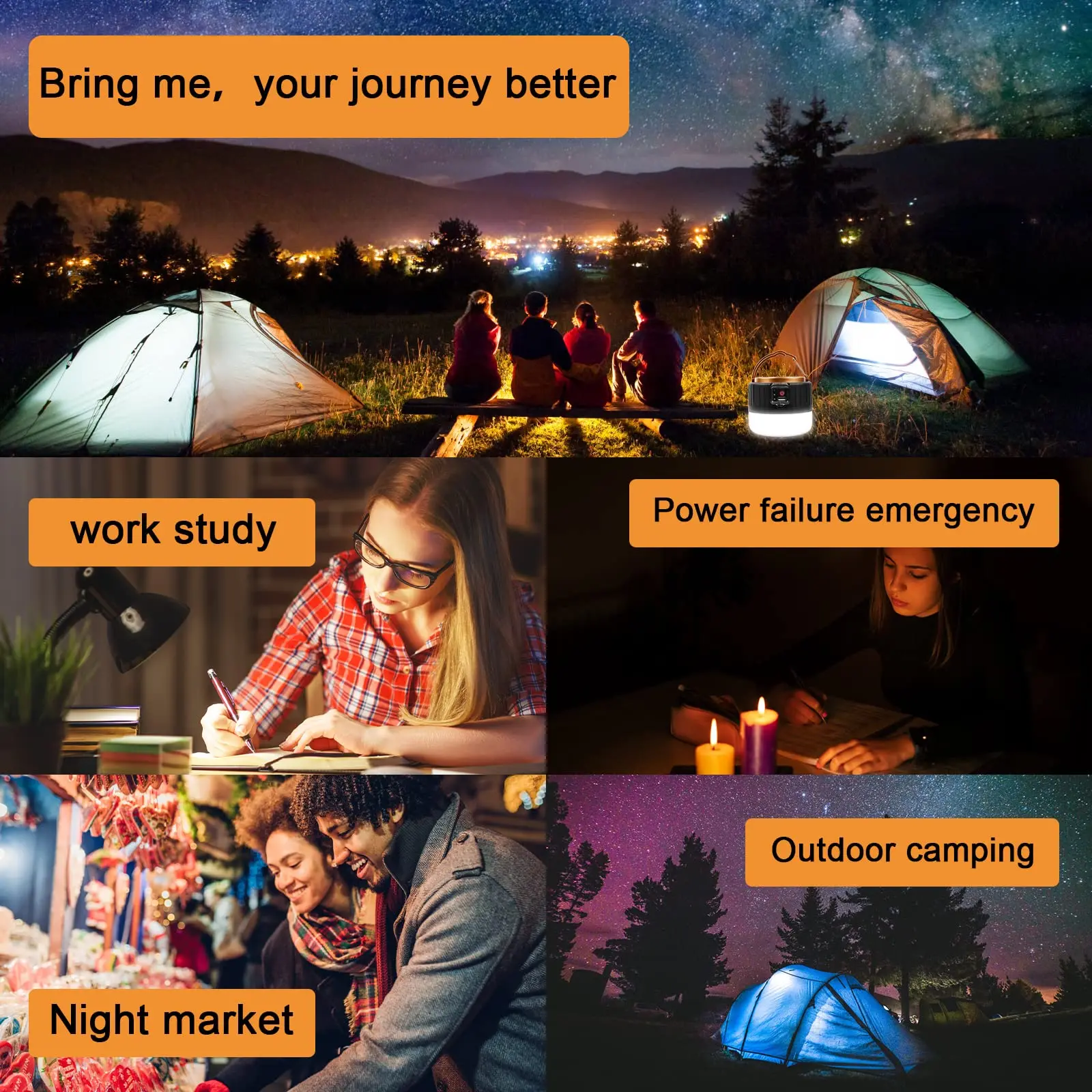 Rechargeable LED Light Camping Light Outdoor Solar Light Bulb 3 Mode Tent Lamp Portable Lantern Night Emergency Bulb Flashlight