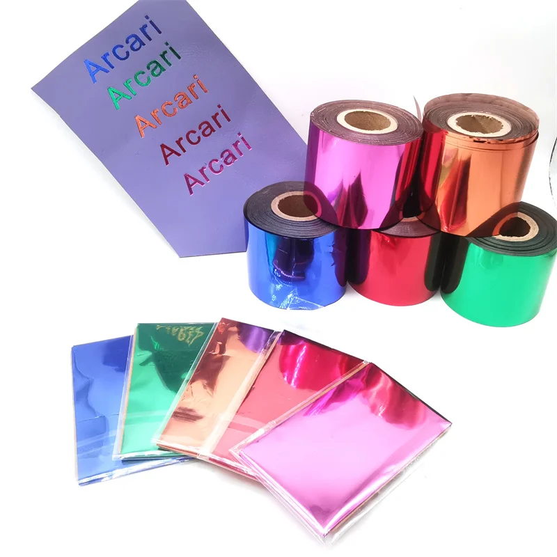 5color Hot Foil Paper Hot Stamping Machine Gilding Paper Leather PU Plastic Color Emboss Heat Transfer Electrolytic Aluminium