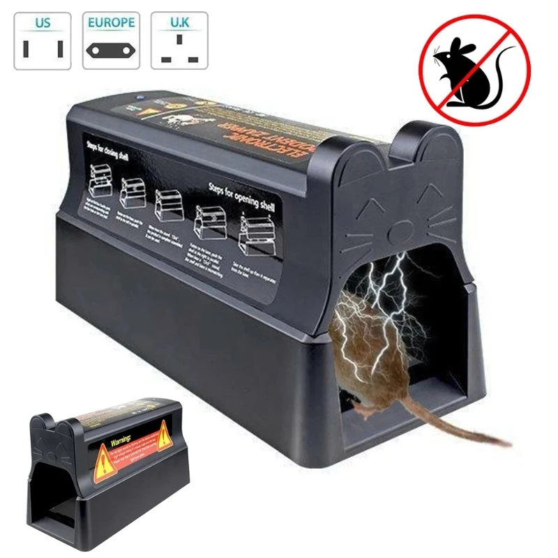 Electronic Mouse Shock Trap Household Pest Control Trap Mouse Trap USB And Battery Power Supply Modes Mouse Trap Mice Rat Rodent