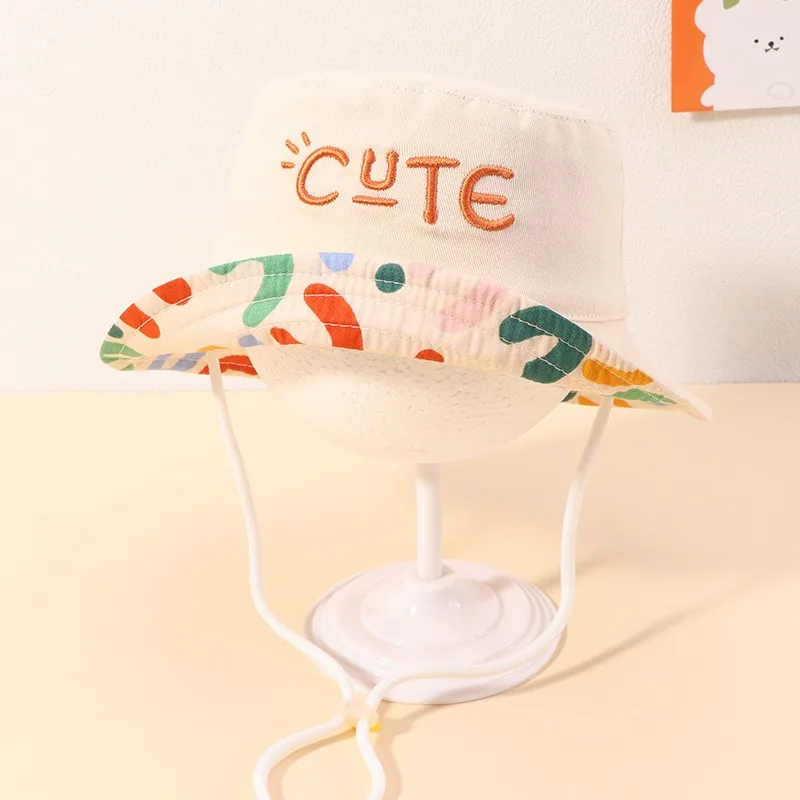 قبعة أطفال مزدوجة الجوانب يمكن ارتداؤها لمدة 5 أشهر إلى 10 سنوات للأطفال قبعة صياد بنما للشاطئ حماية من الأشعة فوق البنفسجية قبعة واقية من الشمس في الهواء الطلق