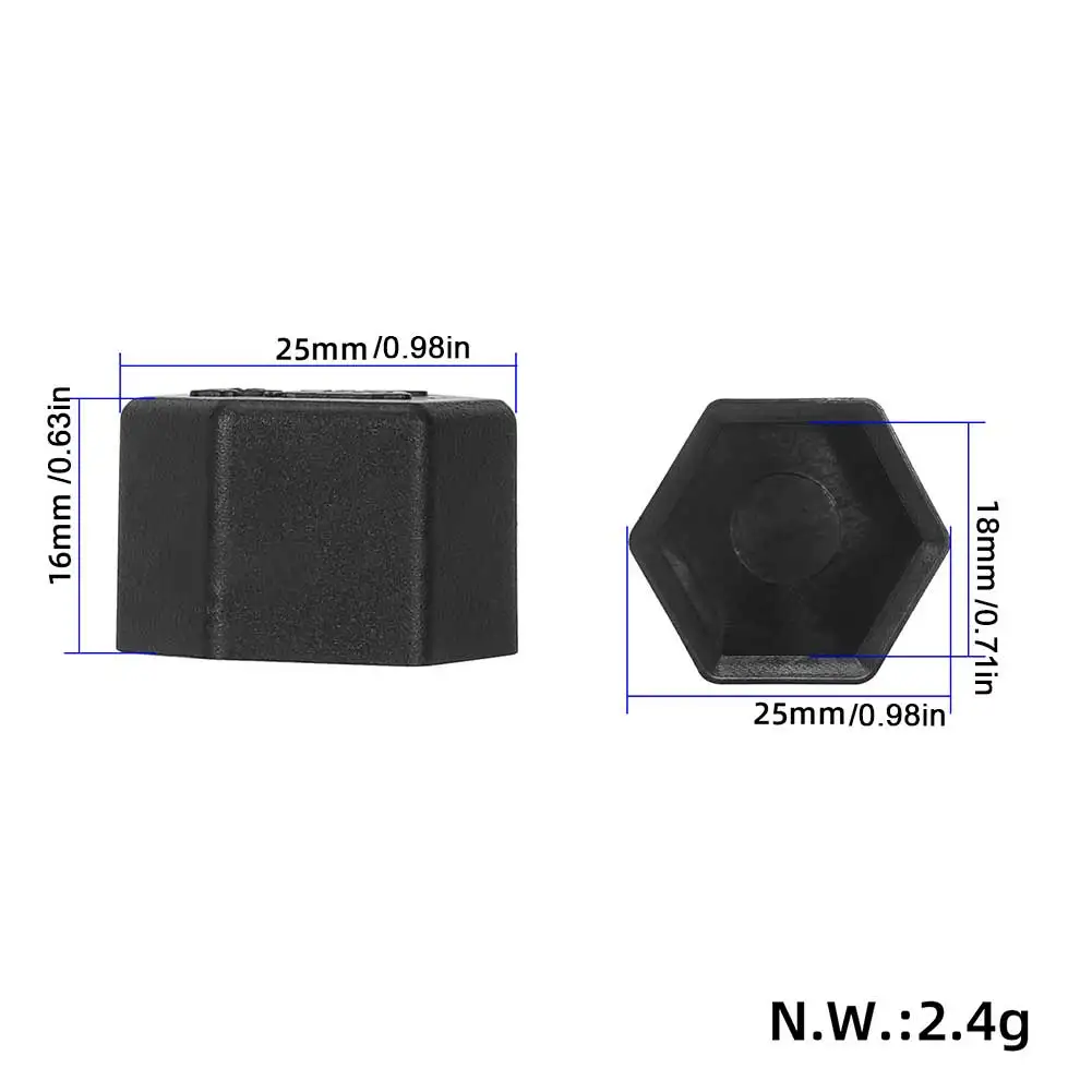 2 Pcs Motor Shaft Nut Plastic Protector Cover Rocker Axle Co