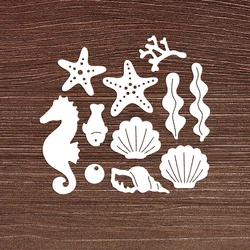 Sea Creatures Seahorse Metal Cutting Dies For DIY Scrapbook Cutting Die Paper Cards Embossed Decorative Craft Die Cut New