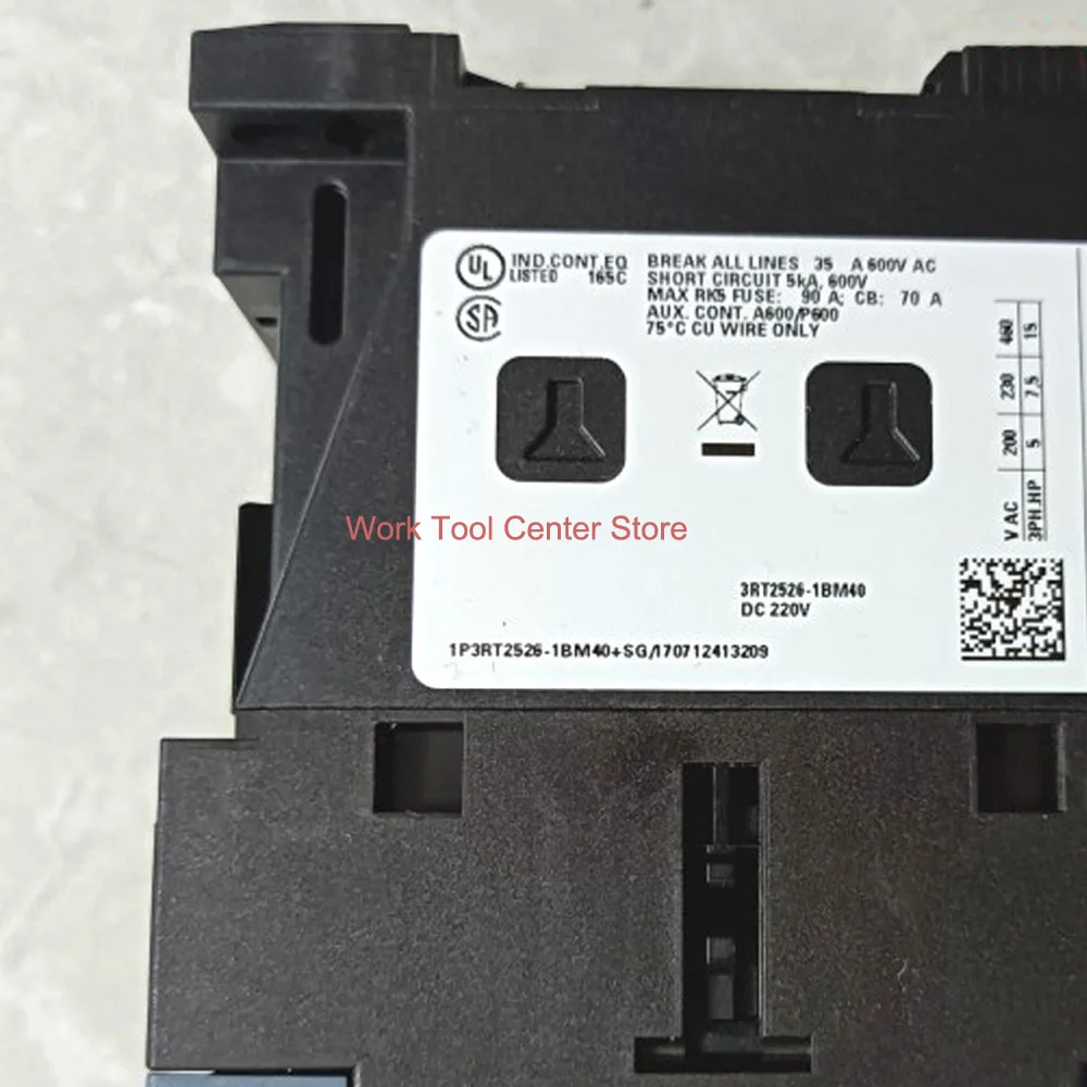الأصلي الكهربائية 2NO 2NC وحدة قواطع الطاقة 3RT2526-1BM40 تيار مستمر 220 فولت الجهد التتابع الاتصال كتلة مصعد 4 الأقطاب AC-3 25A 400 فولت #6