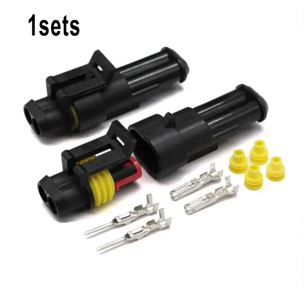 Connettori a spina per connettori impermeabili 1 set 1/2/3/4/5/6 pin 12A 600V Kit per barche per auto per automobili Installazione a crimpare