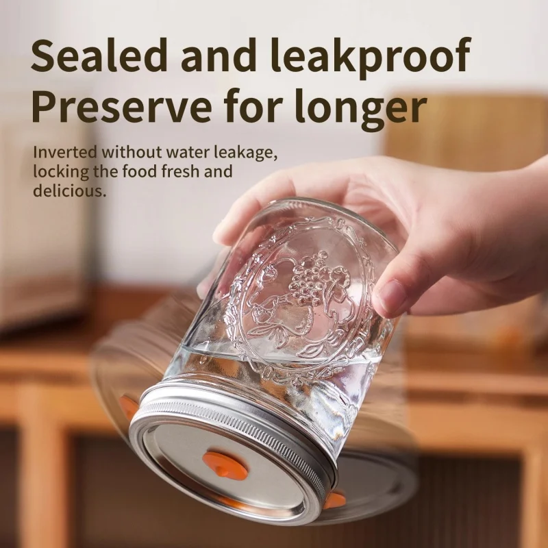 جرة فراغ السدادة لتخزين المواد الغذائية البسيطة المحمولة المنزلية الأبيض البلاستيك السدادة الكهربائية الصغيرة السدادة