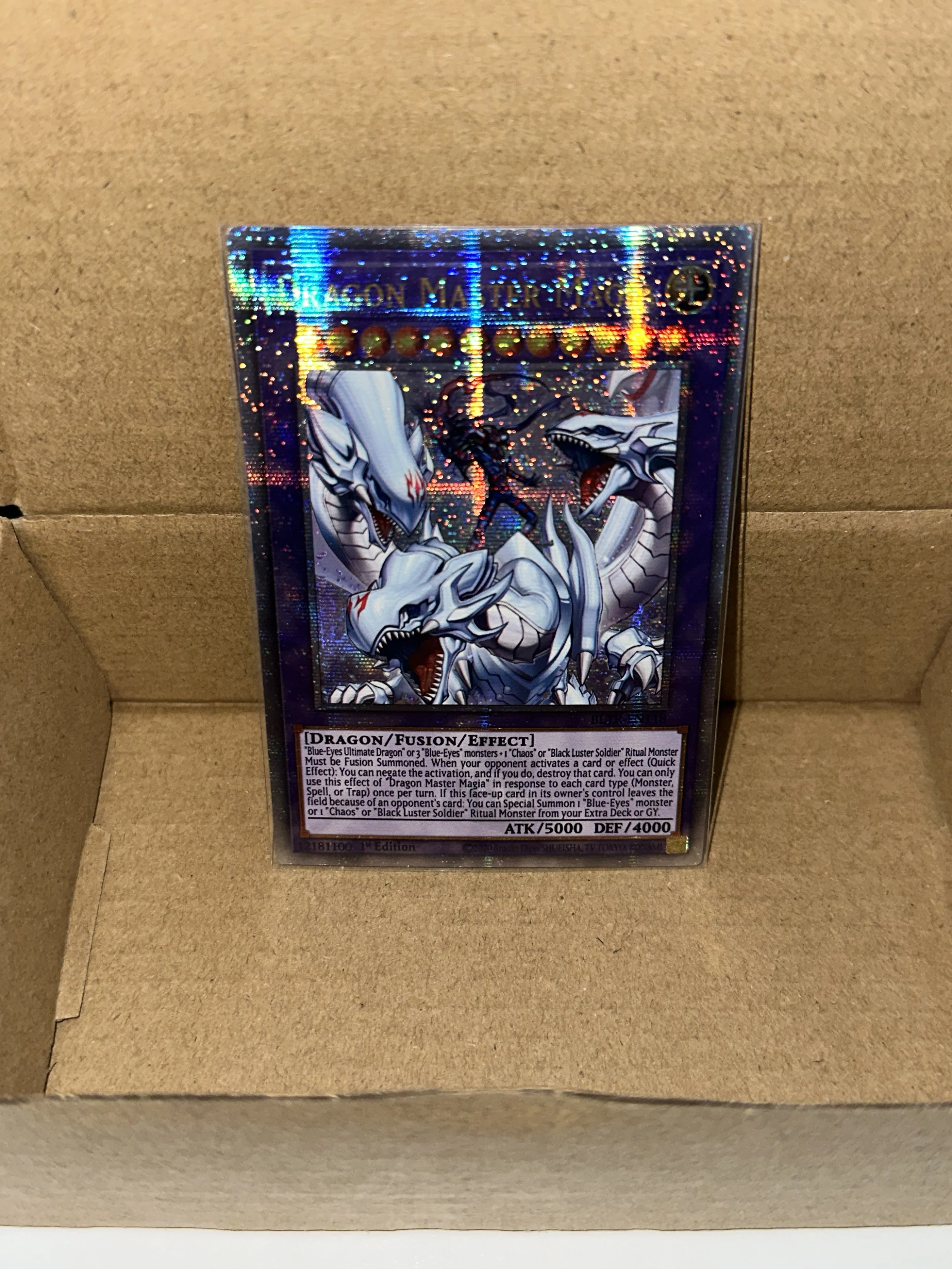 

YuGiOh TCG Battles of Legend: Terminal Revenge BLTR 25th QCSER Dragon Master Magia Collection Gift Toy Card (Not Original)