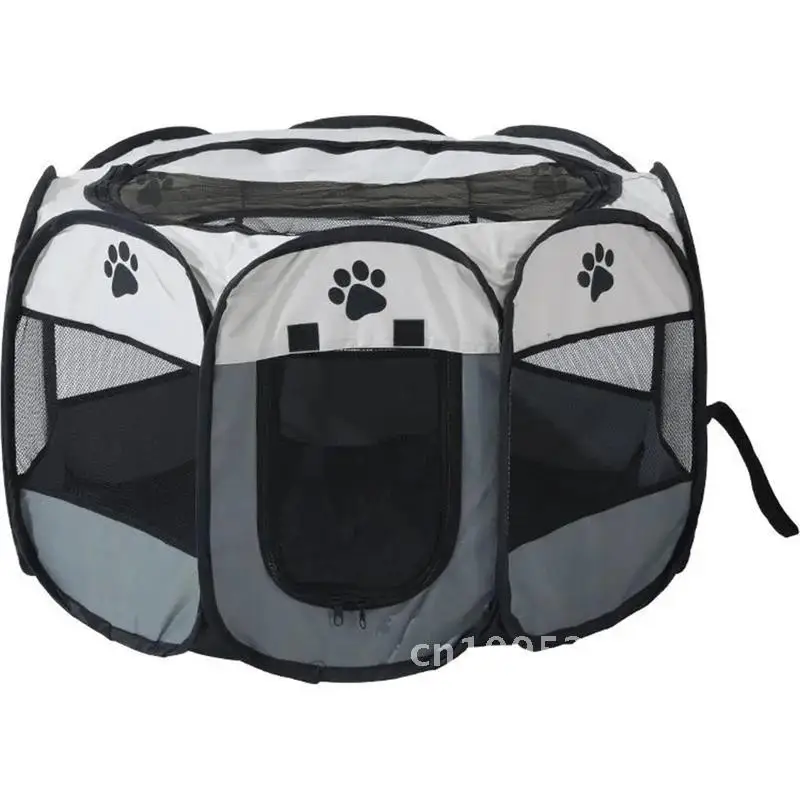 

Dog Tent Pet House Octagonal Cage For Cat Tent Playpen Outdoor House Puppy Dogs Kennel Folding Operation Fence Easy Big Portable