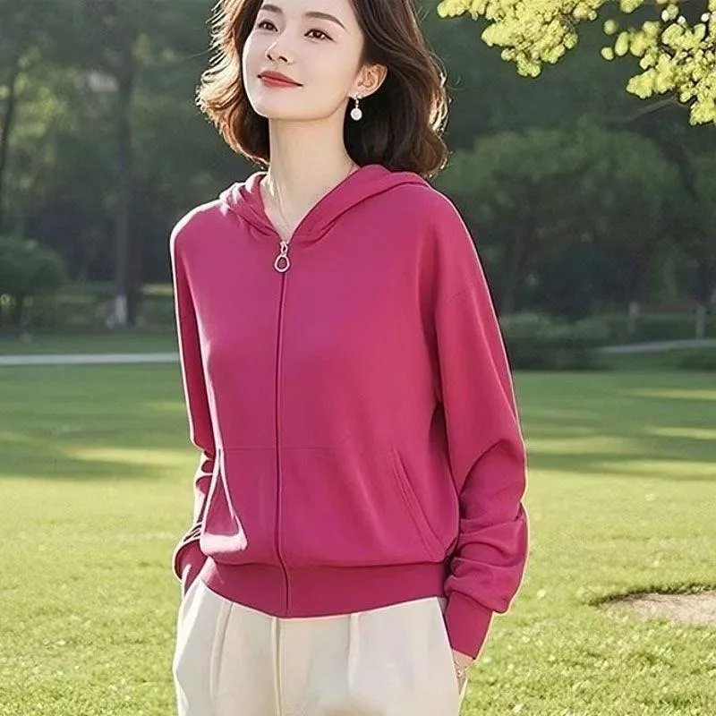 Stylish Base Shirt Korean plus Size Women's Spring Autumn New Fashionable Short Coat Ladies' Top Trendy Commute Style