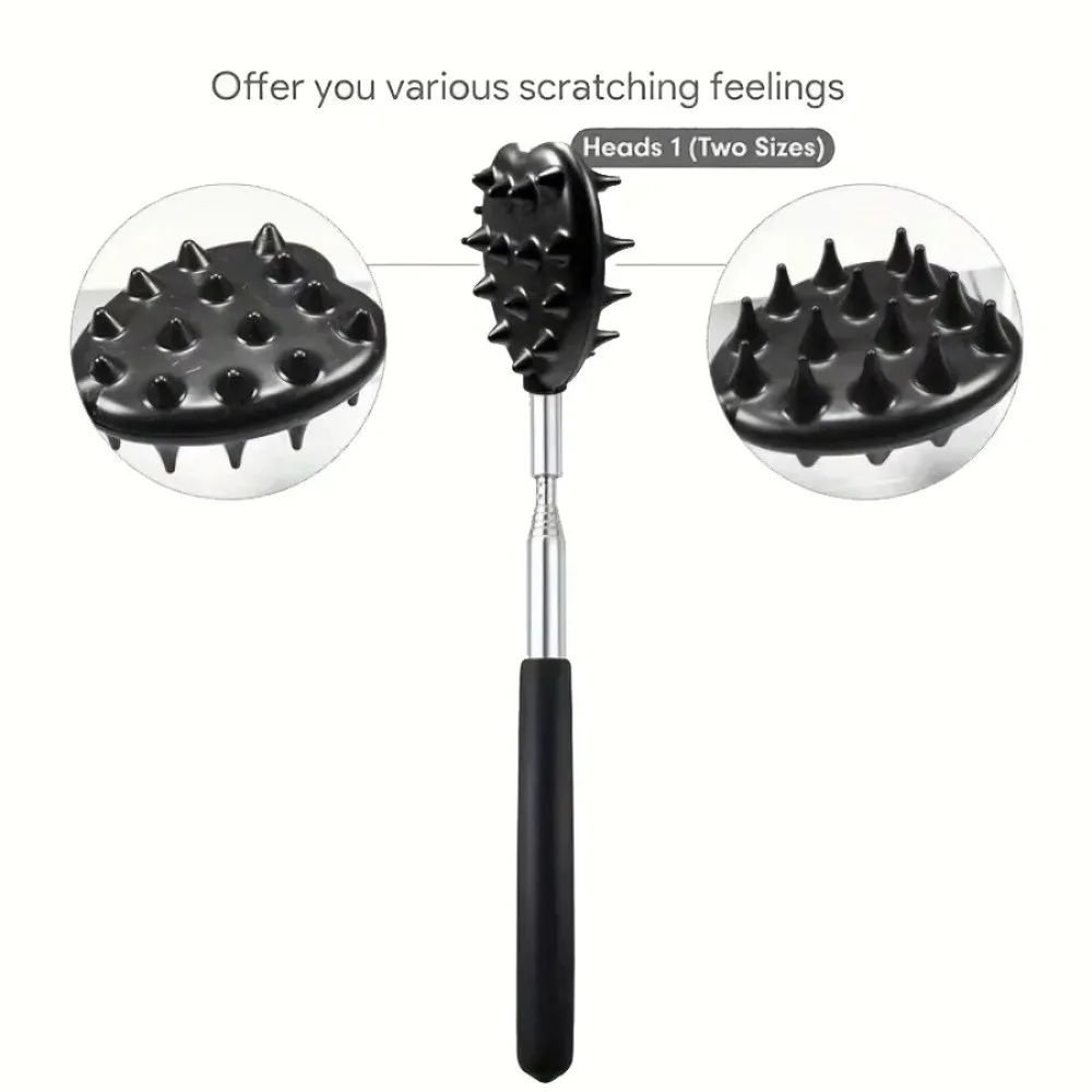 

3Pcs/Set Relaxation ABS Back Scratcher Telescoping 3 In 1 Massager Kit Extendable Scratching Telescoping Itch Massage
