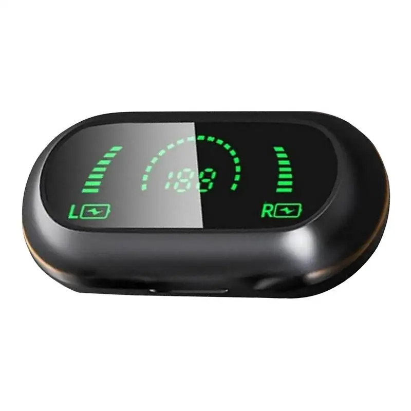 سماعات أذن مفتوحة لصالة الألعاب الرياضية، سماعات أذن لاسلكية حقيقية تدوم طويلاً مع علبة شحن مقاومة للعرق ومقاومة للماء