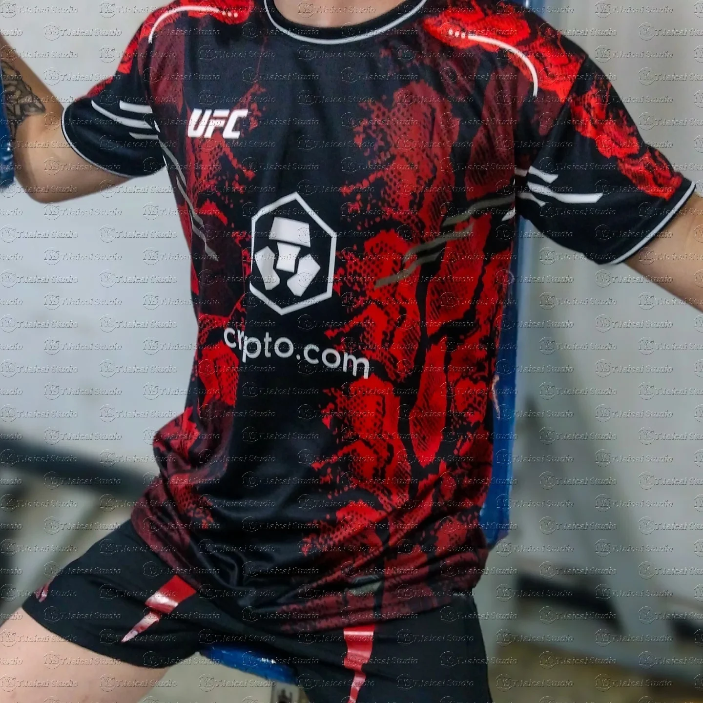 

UFC Boxing Match Pursuer T-shirt 2025 New Summer Casual Breathable Oversized Quick Drying Top for Men And Women