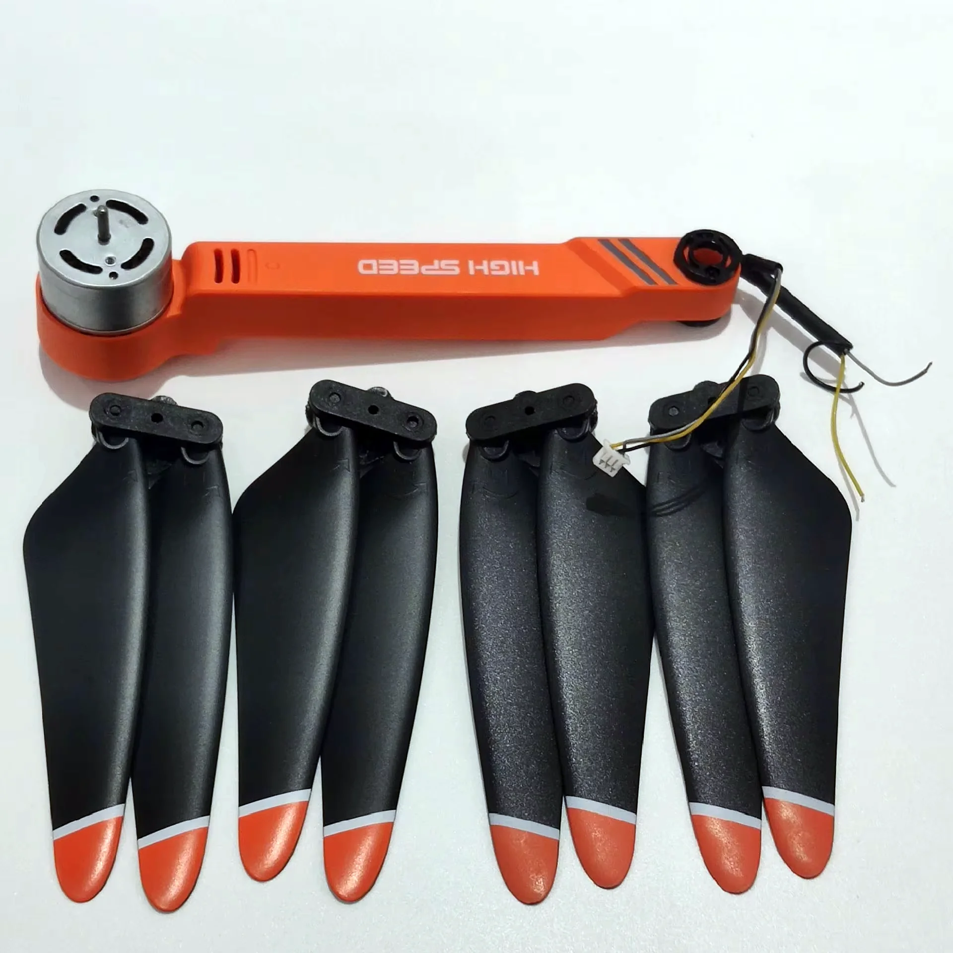 Brazo de Motor original JJRC X17 con Motor sin escobillas para Dron RC X17 brazo trasero delantero para evitar obstáculos brazo A/B/C/D con hoja