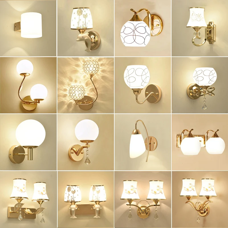 Nordic wall lamp, bedside lamp, bedroom creative living room, modern and simple staircase, hallway room, LED sealed dustproof la