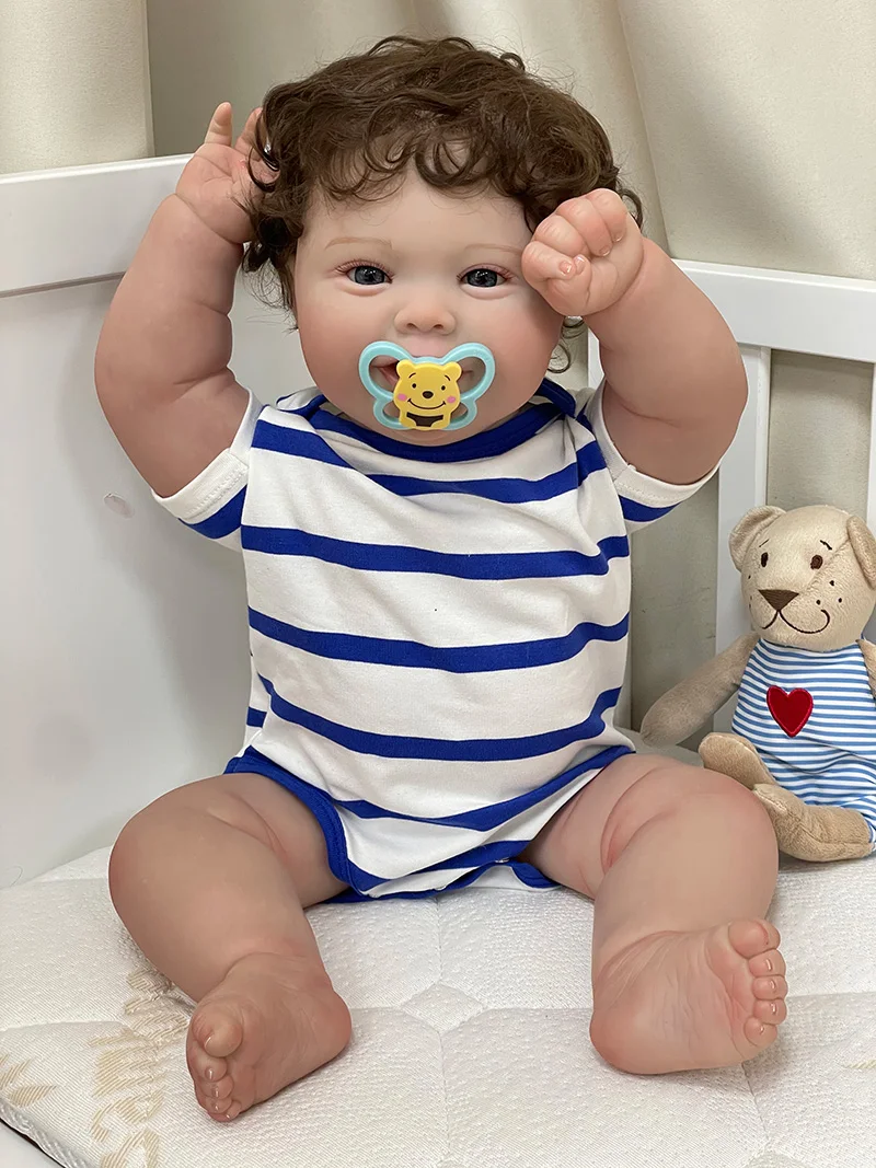 Cokela 20inch/50cm Real Baby Doll Reborn Doll Soft Touch Realistic Silicone Reborn Baby Doll With Implanted Artificial Hair