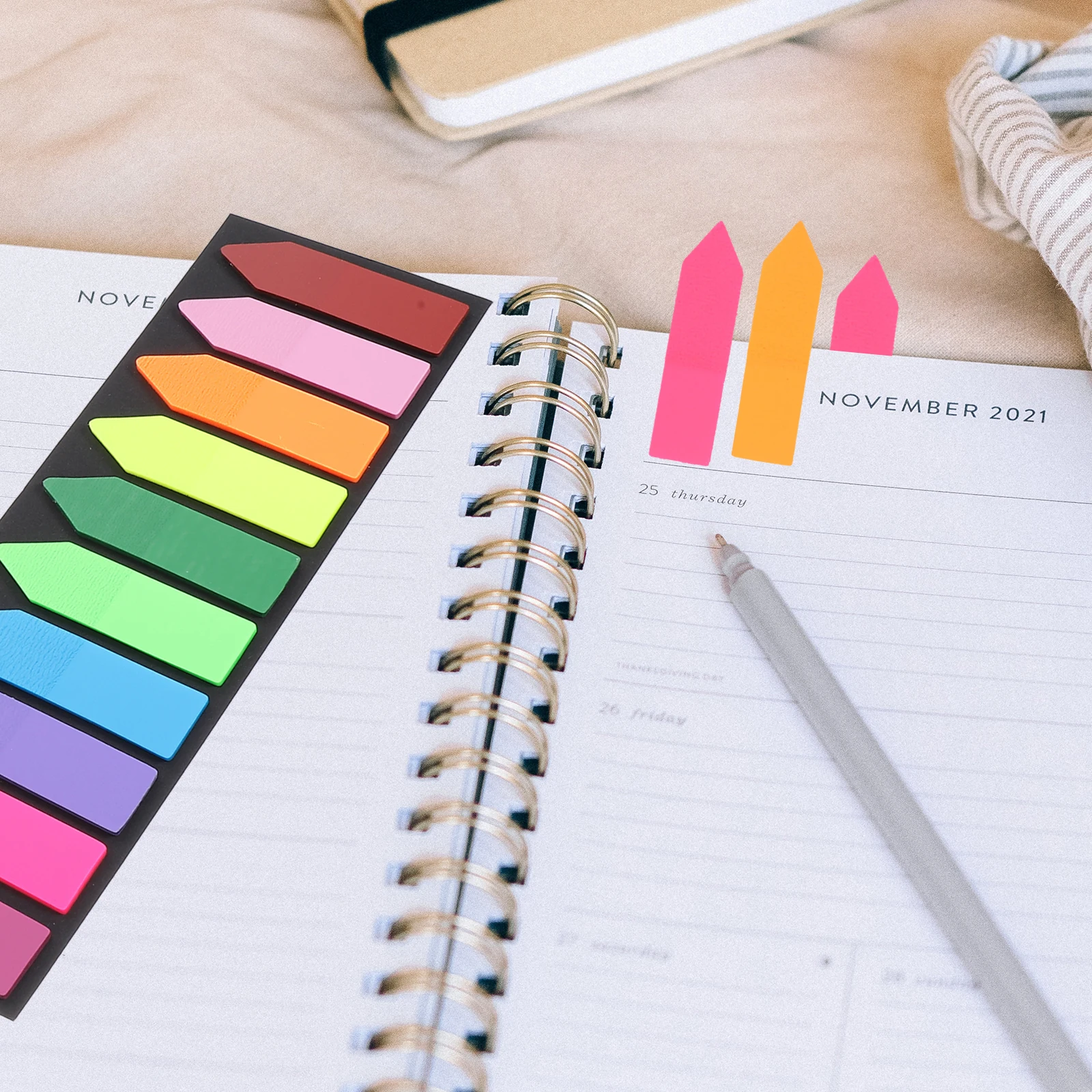 

3 set 3 Sets Colored Reading Strips Portable Sentence Markers Sticky Tabs Note Page Marker Stickers For Books Learning Accessory